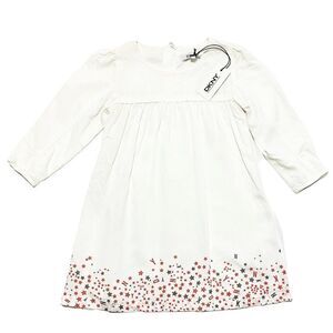 Dkny White Star Print Dress
